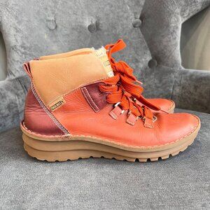 Pikolinos Cazorla Tan/orange color block Boots – Size 37